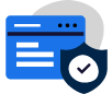 blue icon secured email powerdmarc