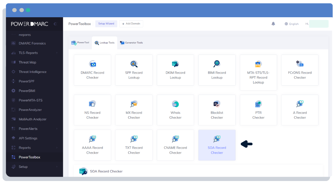 PowerDMARC SOA Record Checker